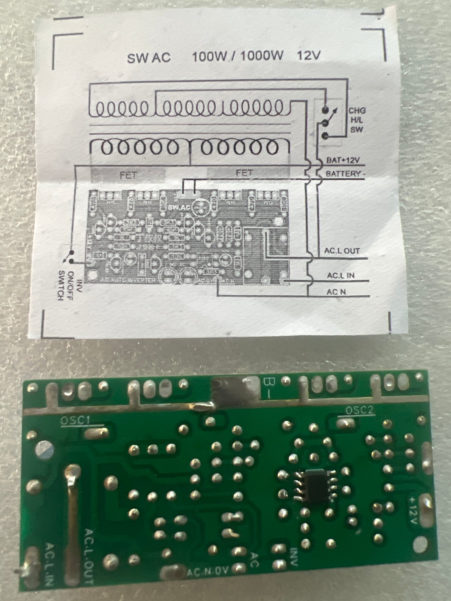 Inverter card SW AC