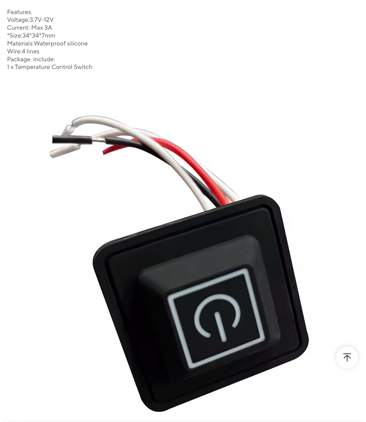 Switch silicone button 3.7~12V