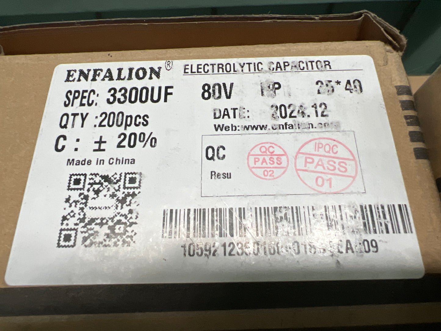 Capacitor 3300/80 (200pcs)