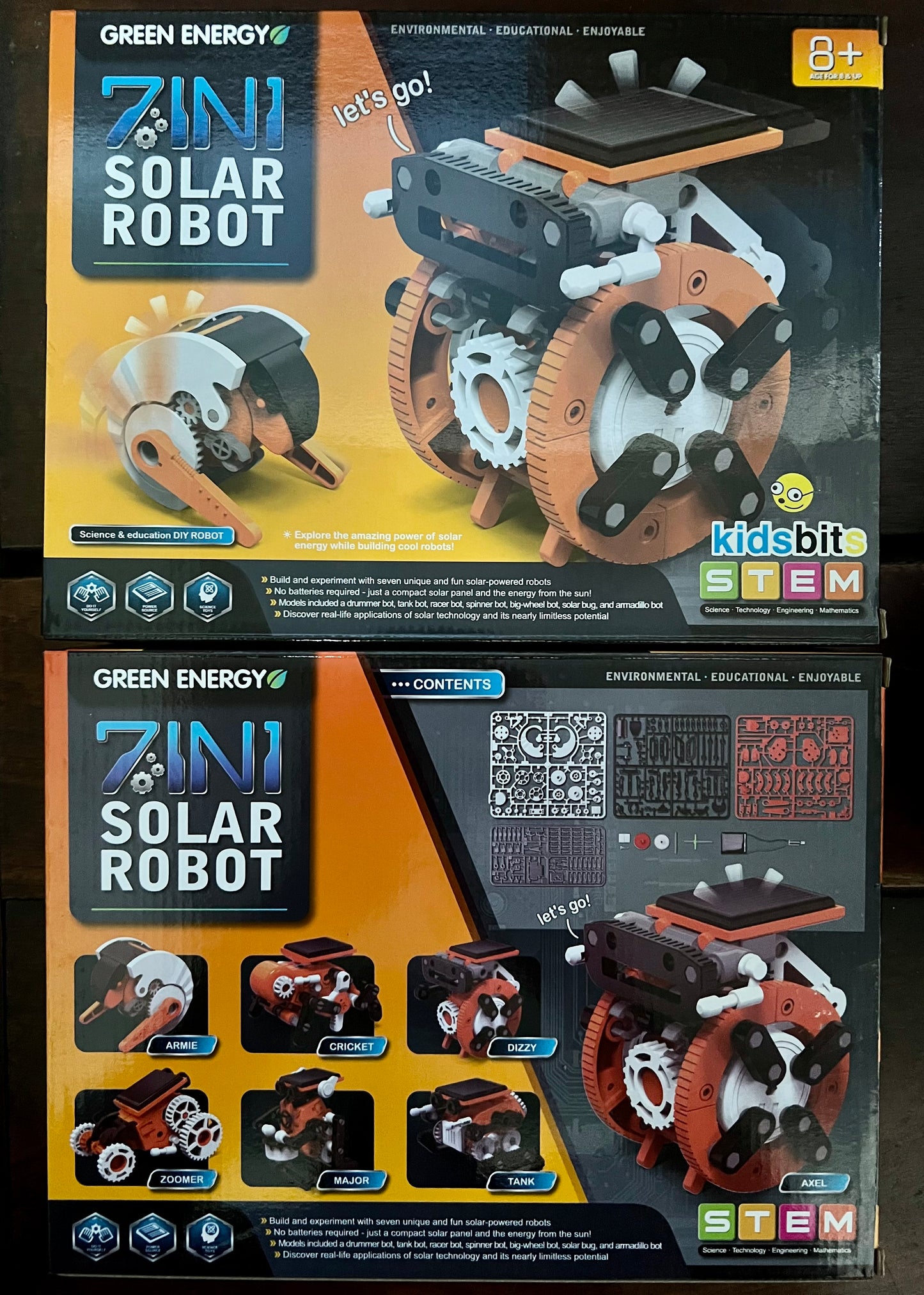 KD3013, DIY Puzzle Seven-in-one Self- assembly Solar Robot Toy