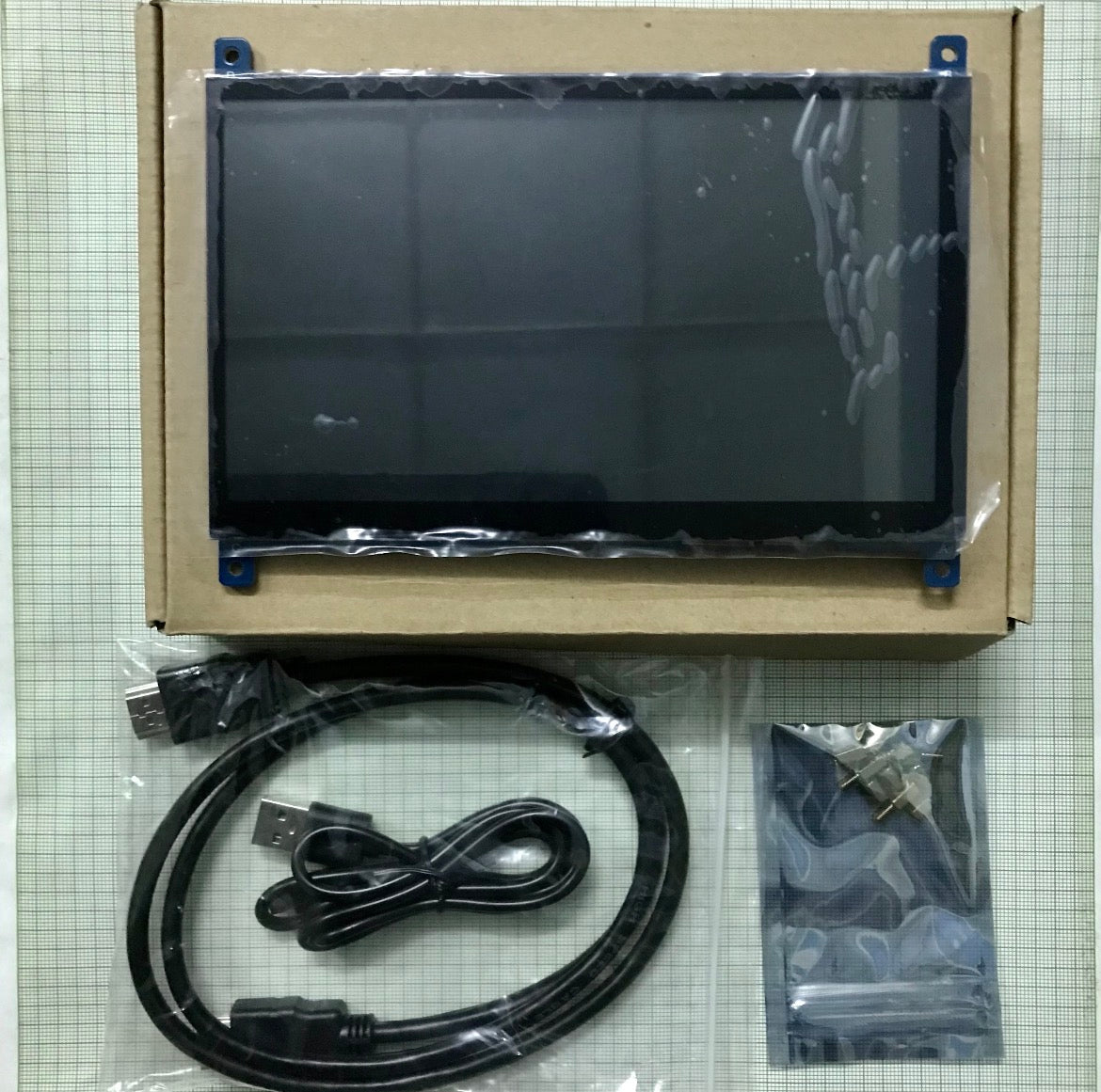 LCD Raspberry PI 7inch HDMI display 1024x600 capacitance multitouch USB port driver free