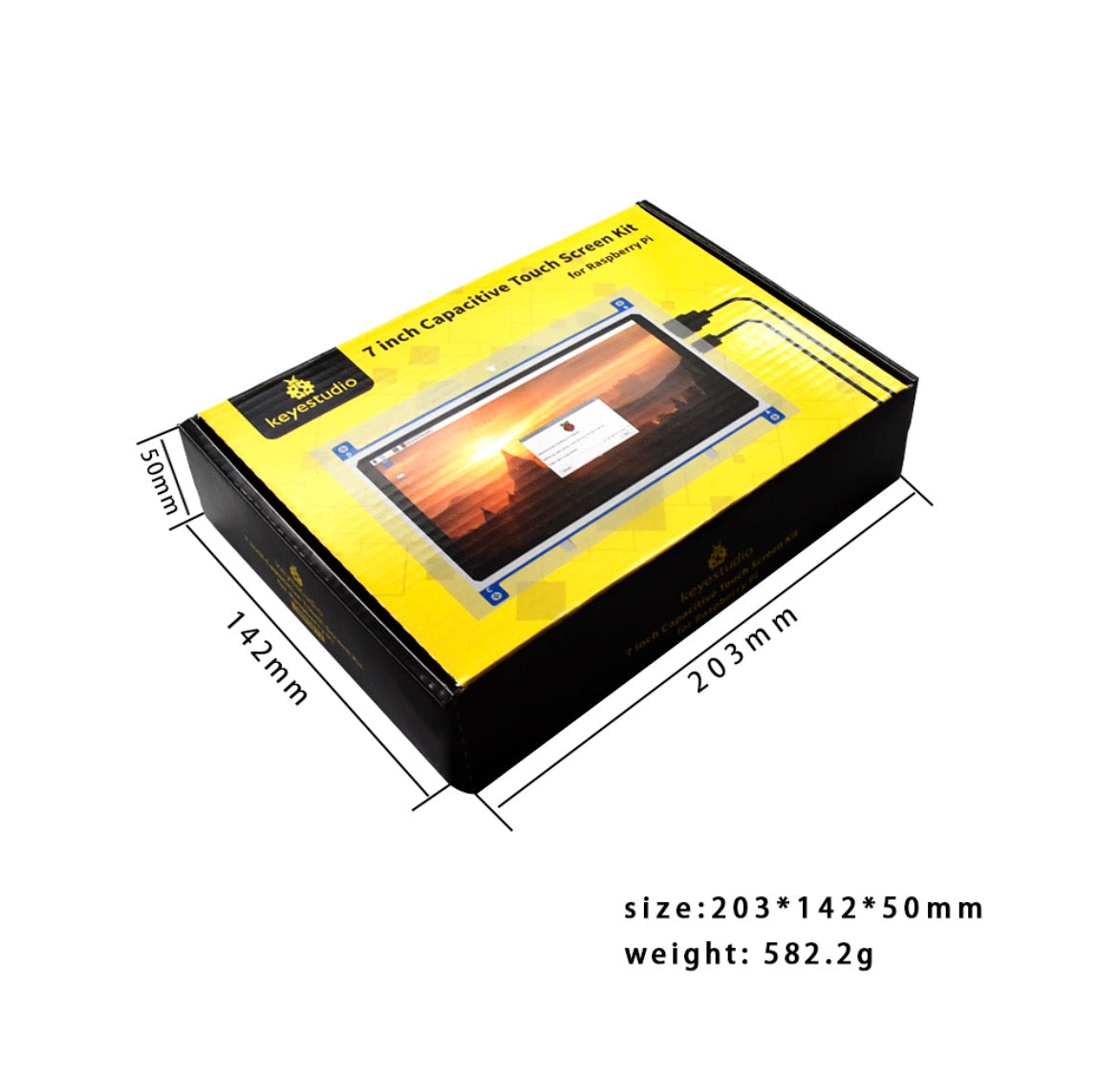 LCD Raspberry PI 7inch HDMI display Keyestudio smp0073