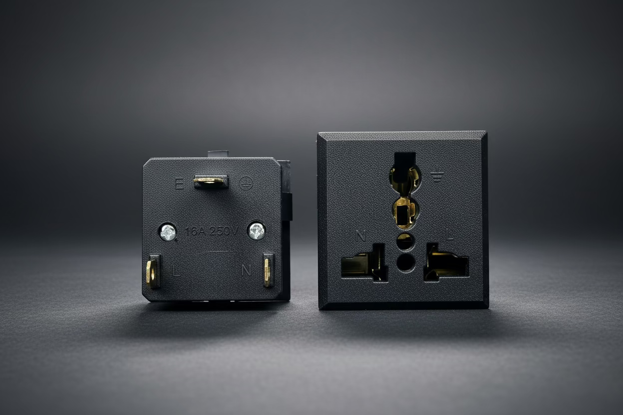 AC socket 3-pin