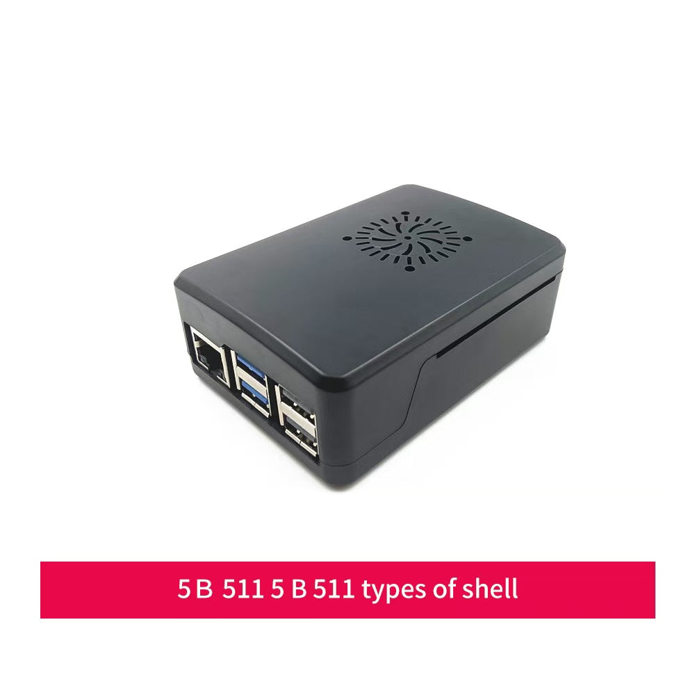 Raspberry Pi 5 case black plastic