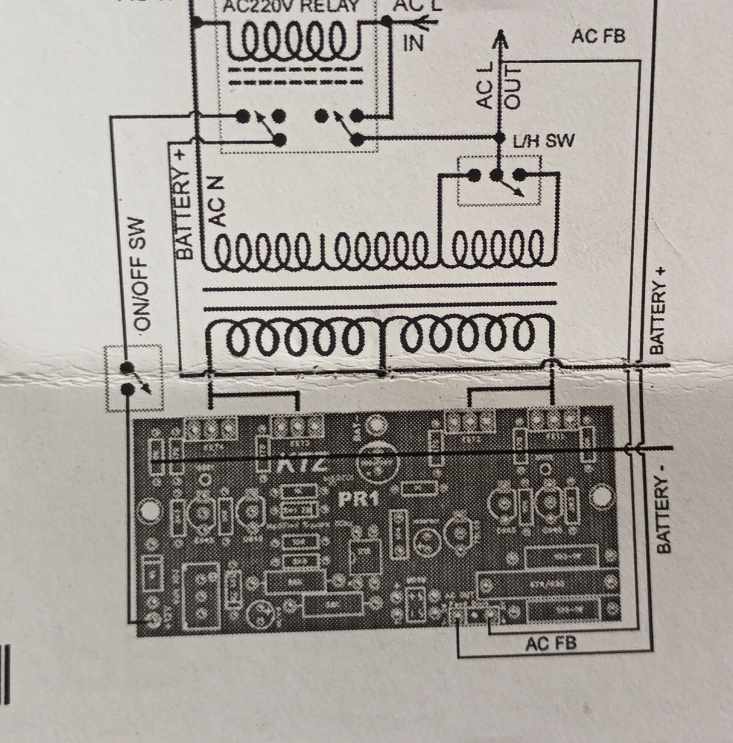 Inverter card PR1 (modified square wave 50Hz)