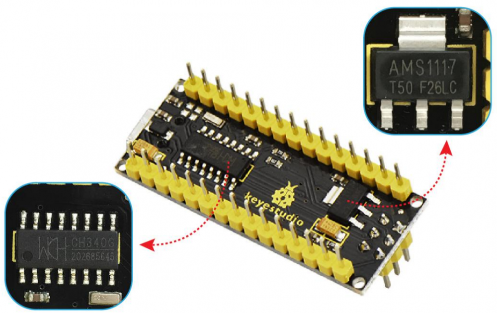 KS0547 keyestudio nano development board ( type-C USB)