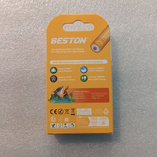 Battery AA rechargeable LI-ION 4pcs (Beston)
