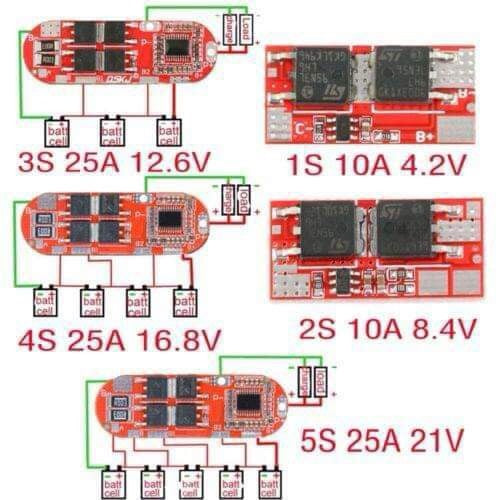 BMS 3s 25a 18650 Lithium Battery Protection Module