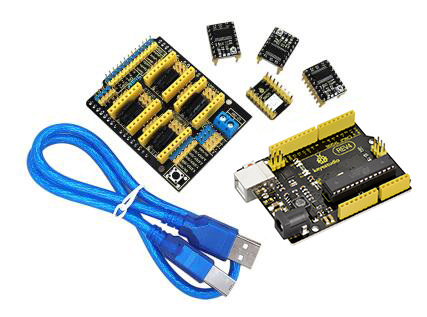KS0286 Keyestudio Arduino CNC Shield V3+UNO R3+ 4pcs DRV8825 driver /GRBL compatible
