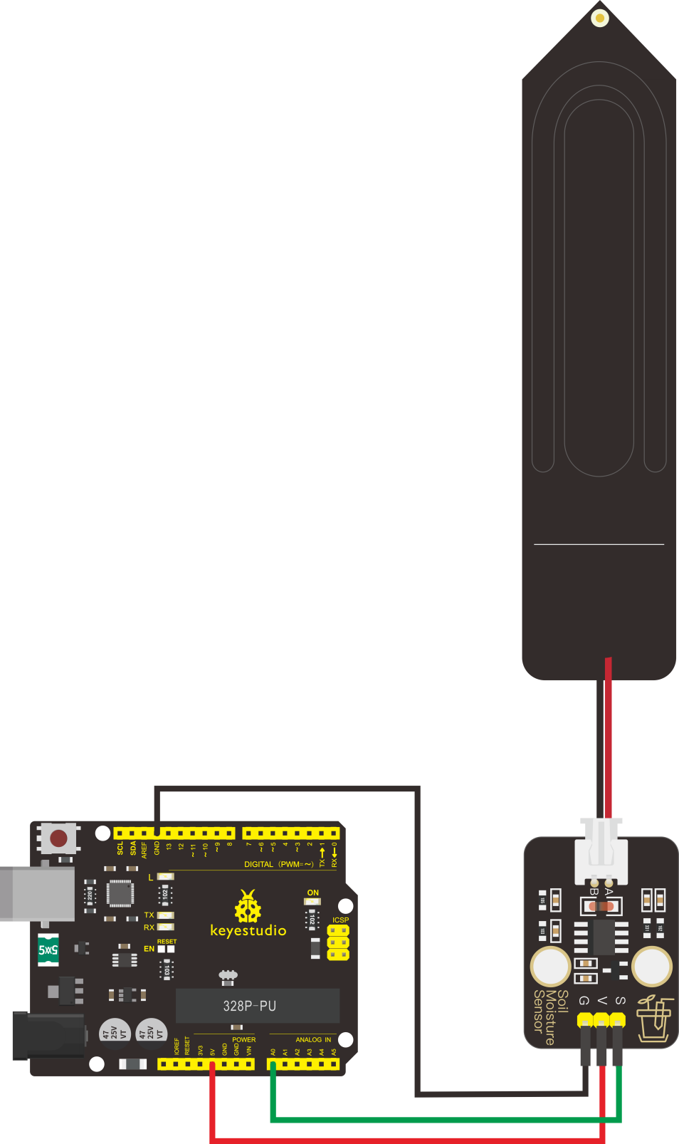 KS0510 Keyestudio soil moisture sensor module