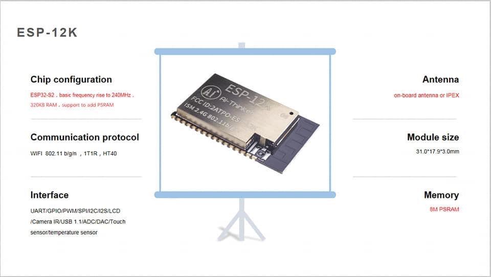 AiThinker ESP12k WiFi module