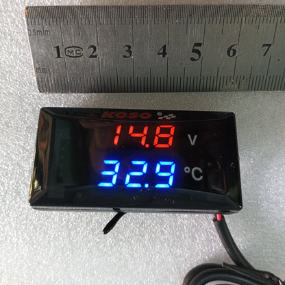DC 10-100V  Voltmeter & Thermometer