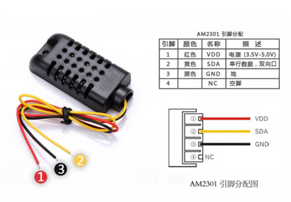 DHT21 AM2301 temperature and humidity sensor module