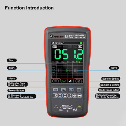 TOOLTOP ET12S 2in1 Digital Thermal Imager Multimeter