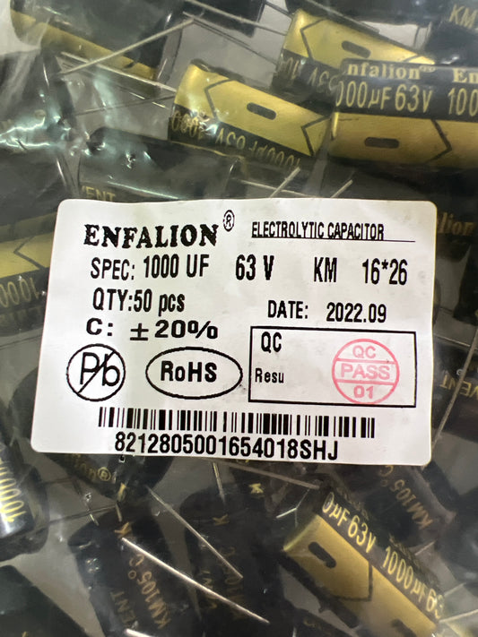 Capacitor 1000/63 (50pcs)