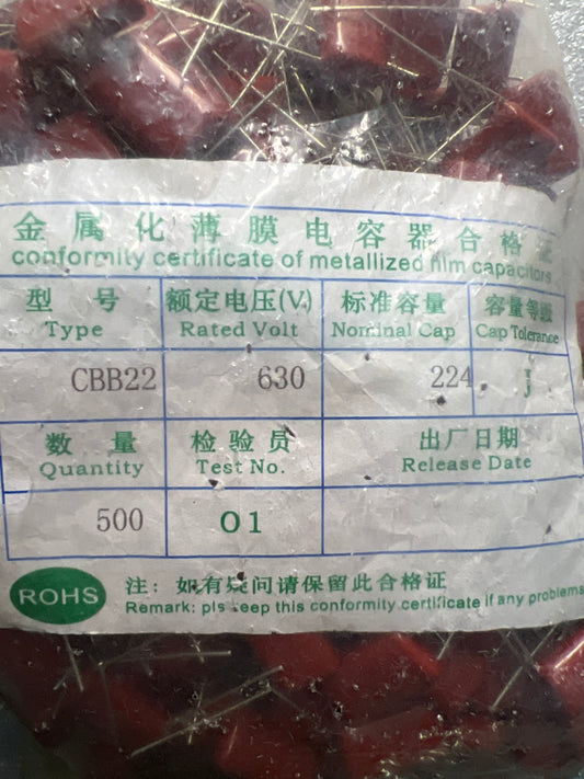 Capacitor m 224/630 (500pcs)