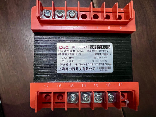 Transformer D&C 100W (220/380, 12/36/110)