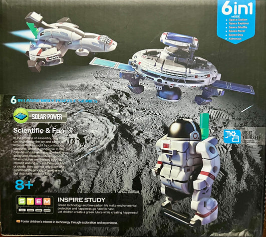 KD3012, DIY Puzzle Six-in-one Self- assembly Solar Toy