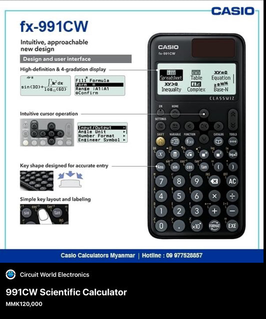 Fx-991cw scientific calculator