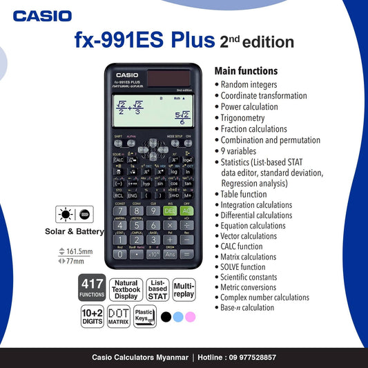 Fx-991es plus 2 scientific calculator