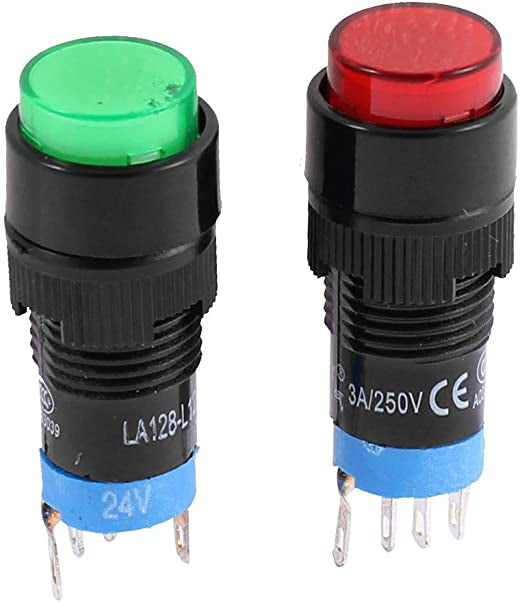 Switch 12mm momentary push button 24v light