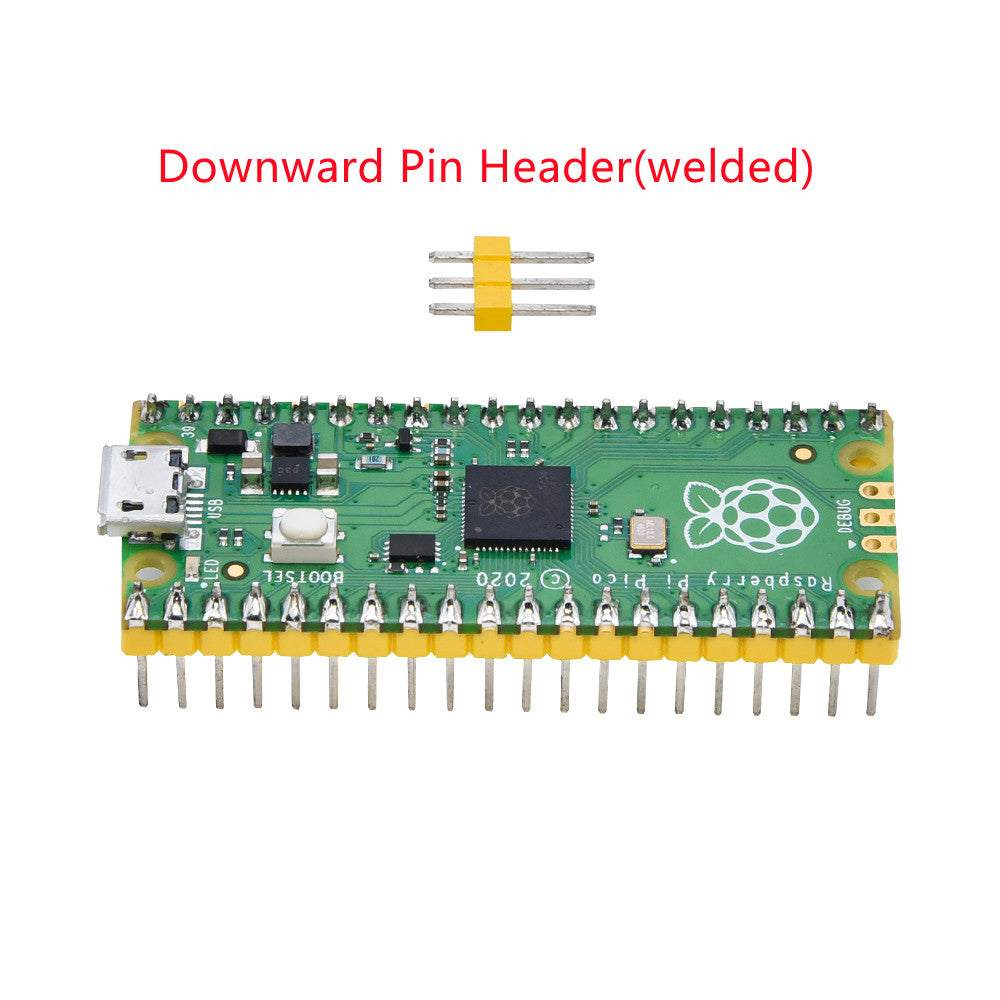 raspberry pi pico with downward soldered pin – Circuit World Electronics