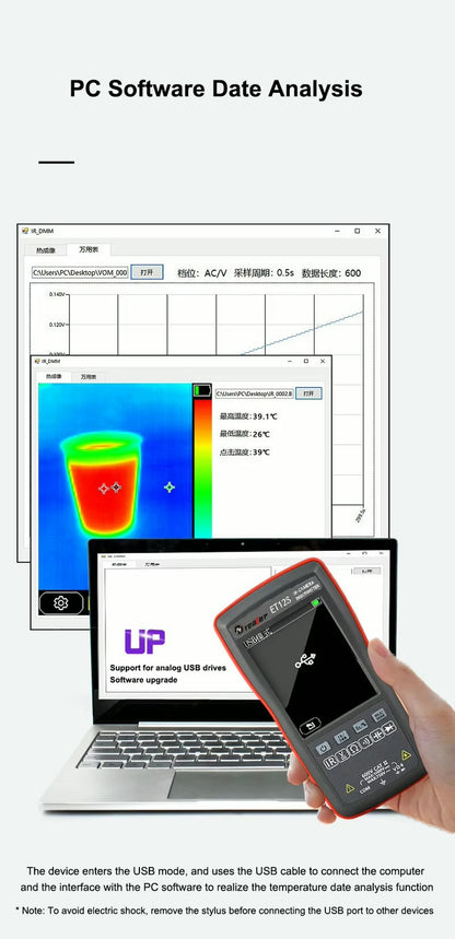 TOOLTOP ET12S 2in1 Digital Thermal Imager Multimeter