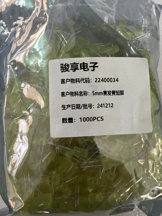 LED diffuse Yellow (1000pcs)