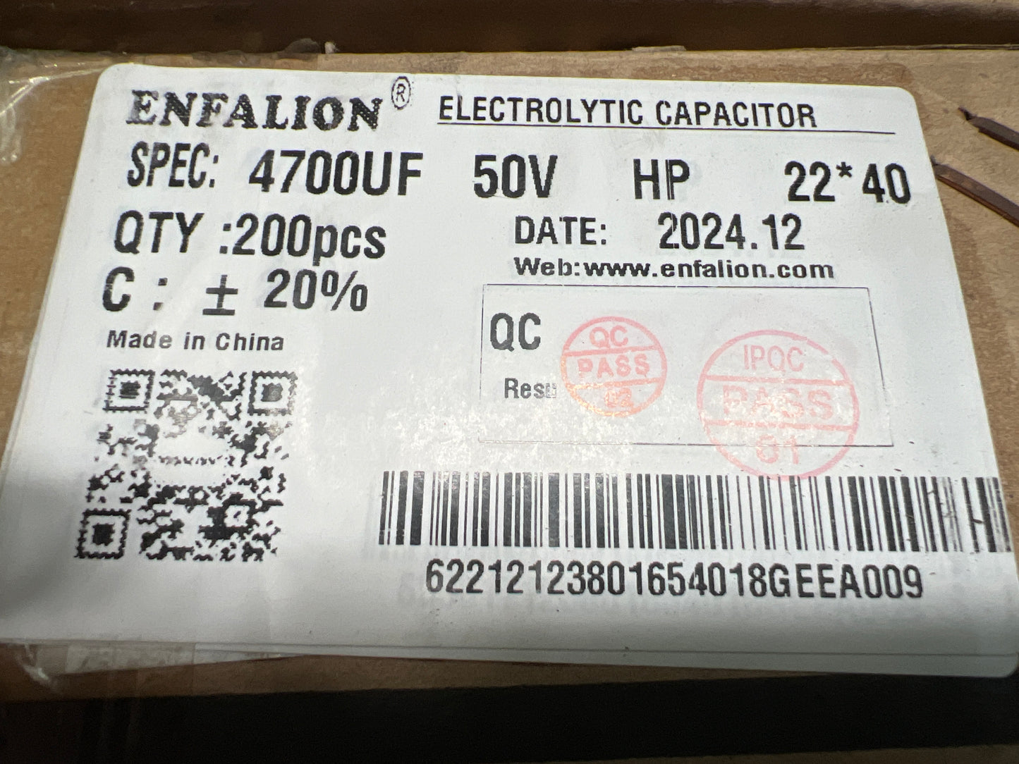 Capacitor 4700/50 (200pcs)