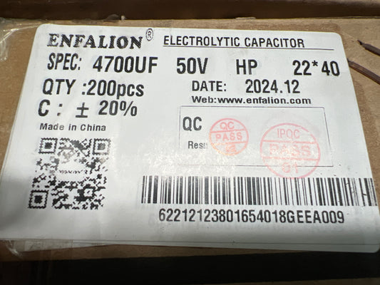 Capacitor 4700/50 (200pcs)