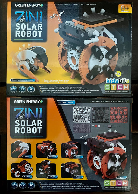 KD3013, DIY Puzzle Seven-in-one Self- assembly Solar Robot Toy