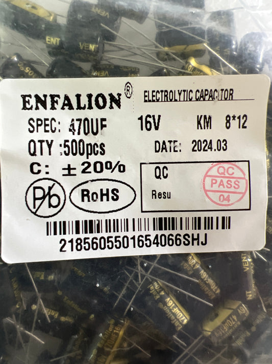 Capacitor 470/16 (500pcs)