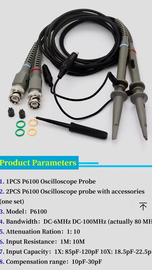 oscilloscope prob(1x10x) 100MHz