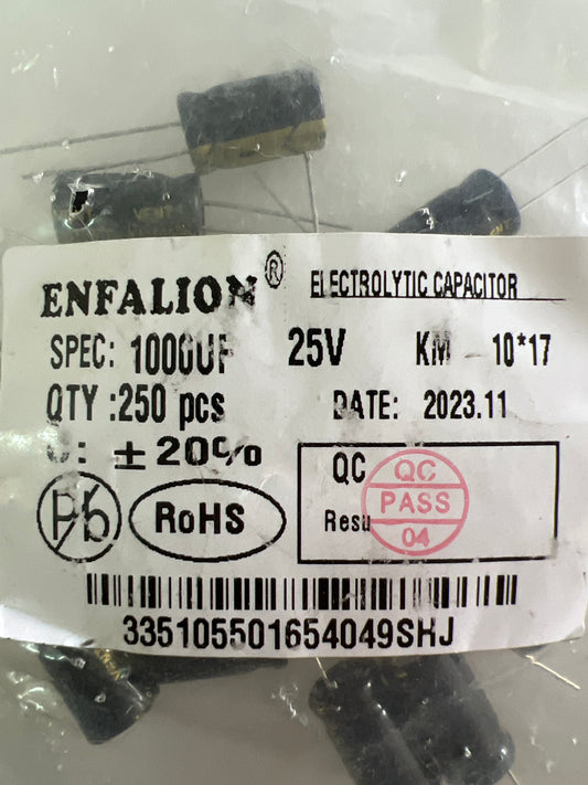 Capacitor 1000/25 (250pcs)