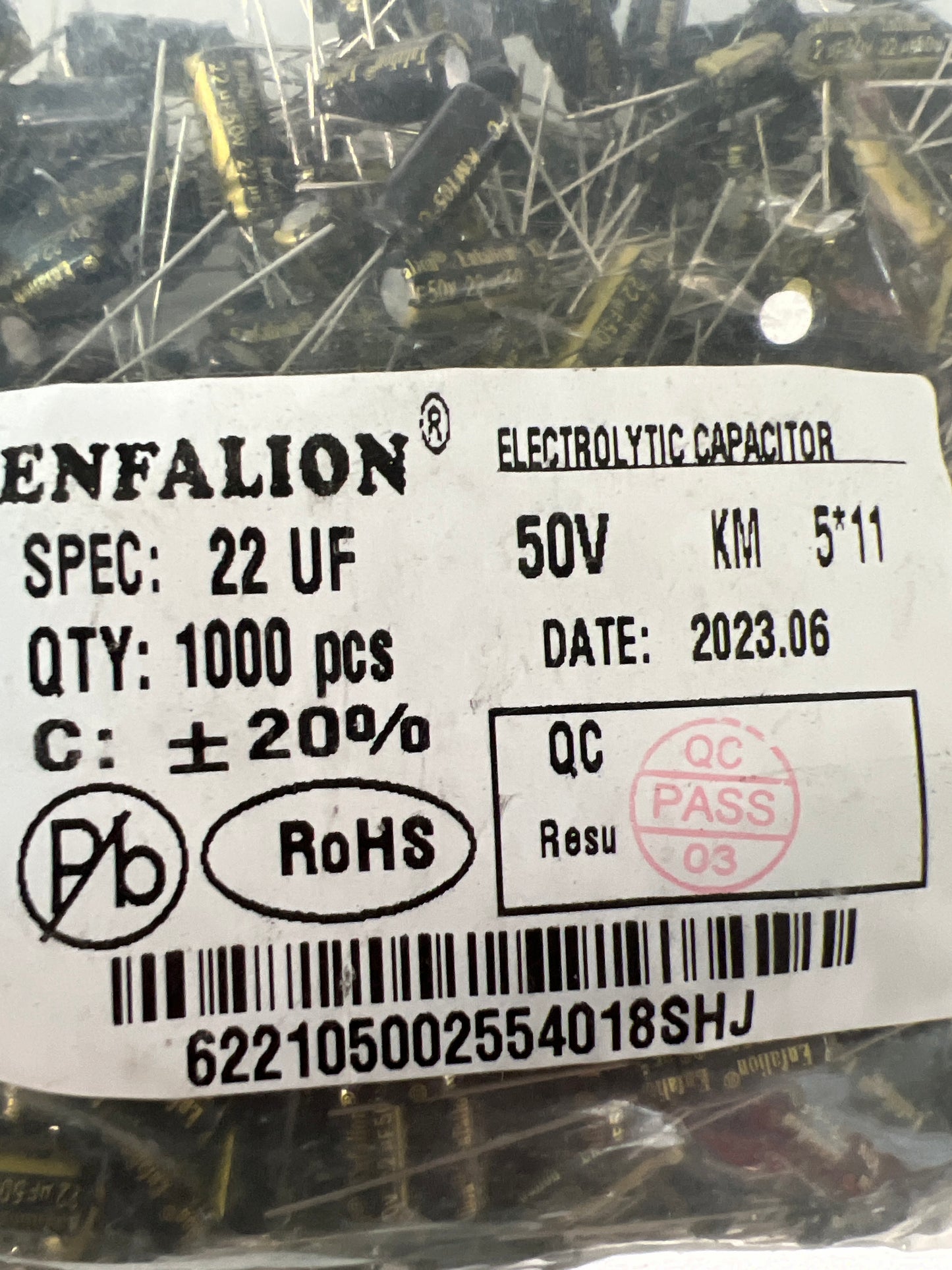 Capacitor 22/50 (1000pcs)