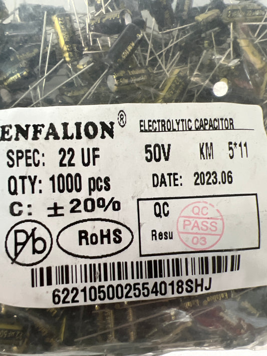 Capacitor 22/50 (1000pcs)