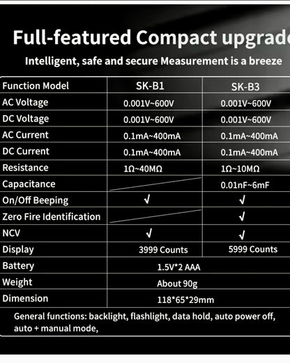 Digital meter SK-B3 smart multimeter