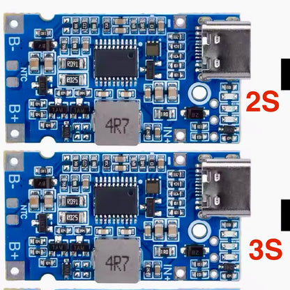 Battery, Charger, USB, typeC, 4.5~15V, 2S, 3.7Vx2, 18W