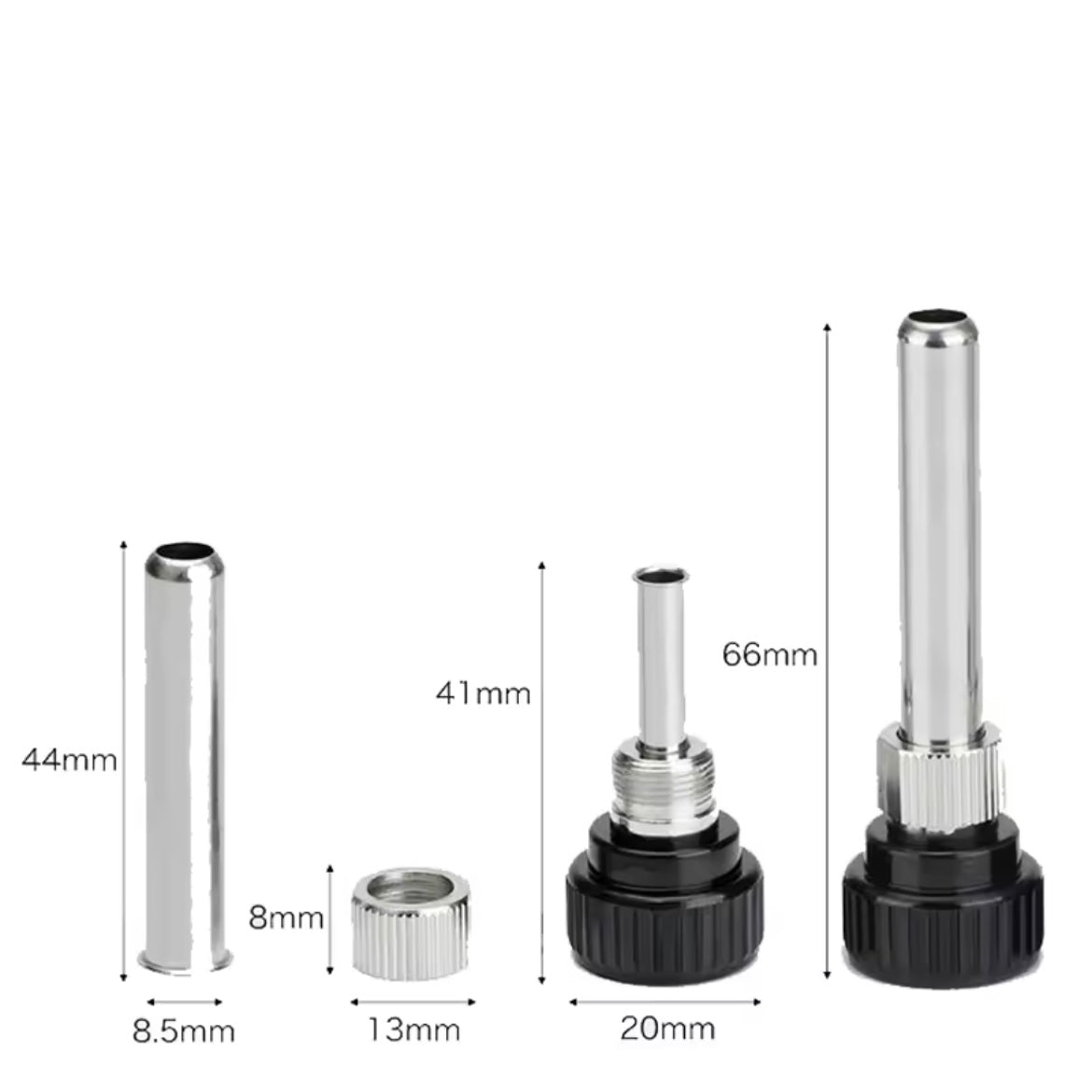 Soldering Iron Tip Cannula Casing And 5pcs Solder Tips