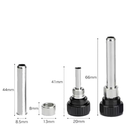 Soldering Iron Tip Cannula Casing And 5pcs Solder Tips
