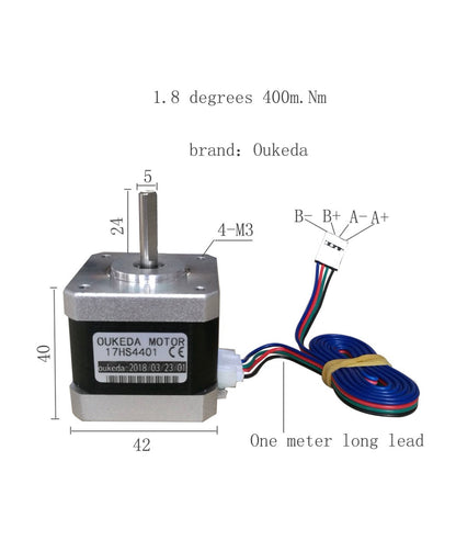 Stepper motor Oukeda 17HS4401 NEMA 17