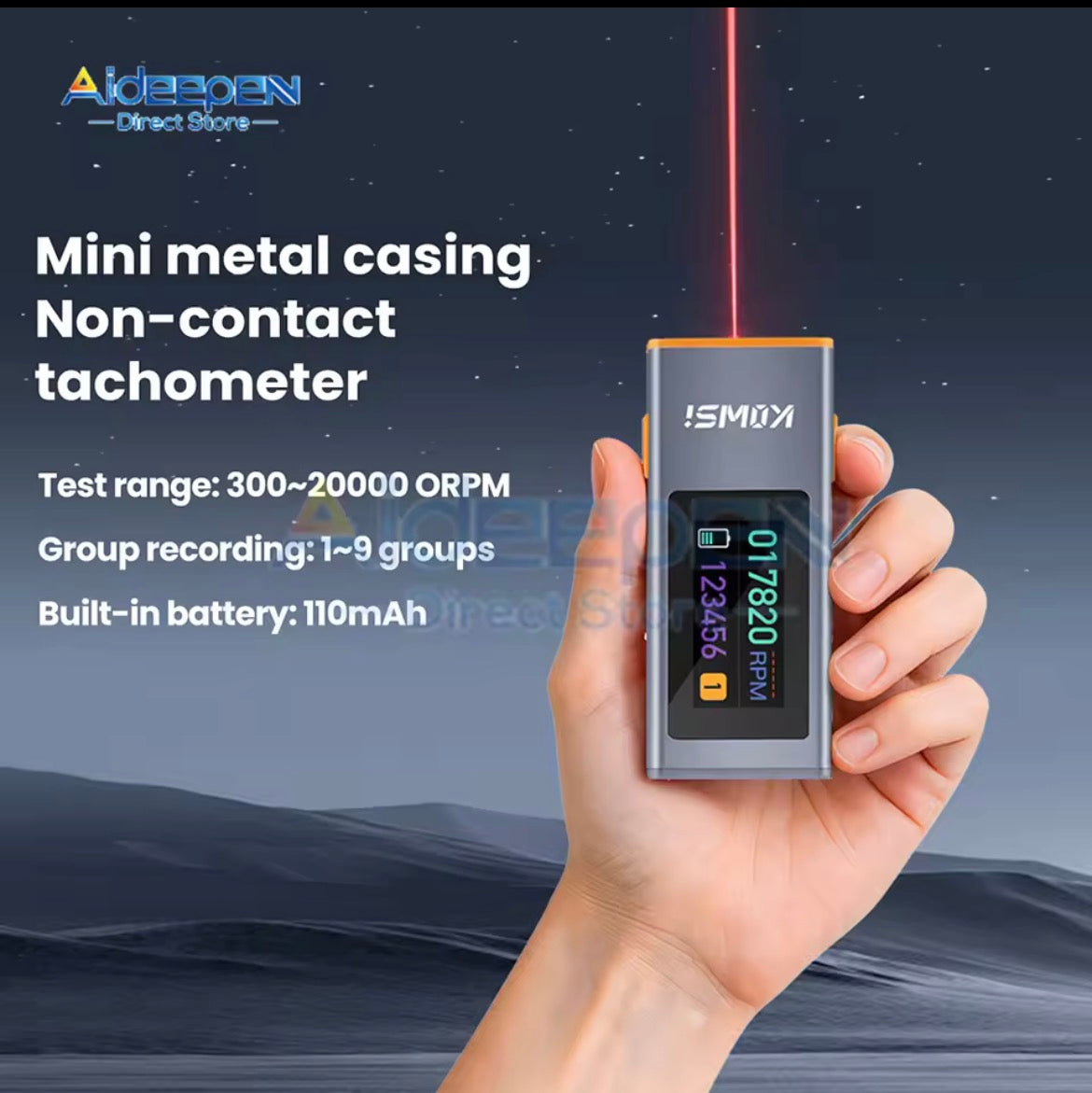 Mini Laser RPM meter