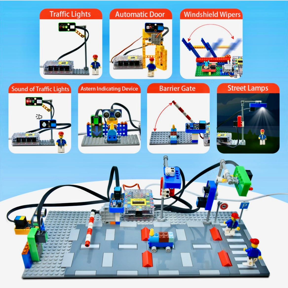 KD3017, kidsbits Intelligent traffic system kit for Arduino