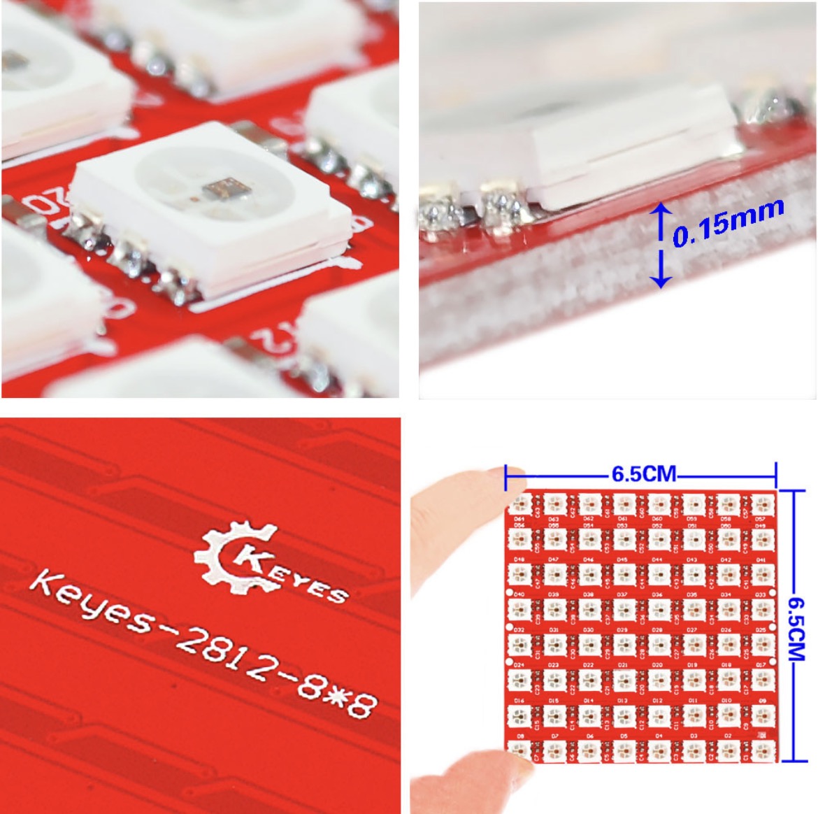 dot matrix display 8x8 5050 Full Color RGB Module WS2812