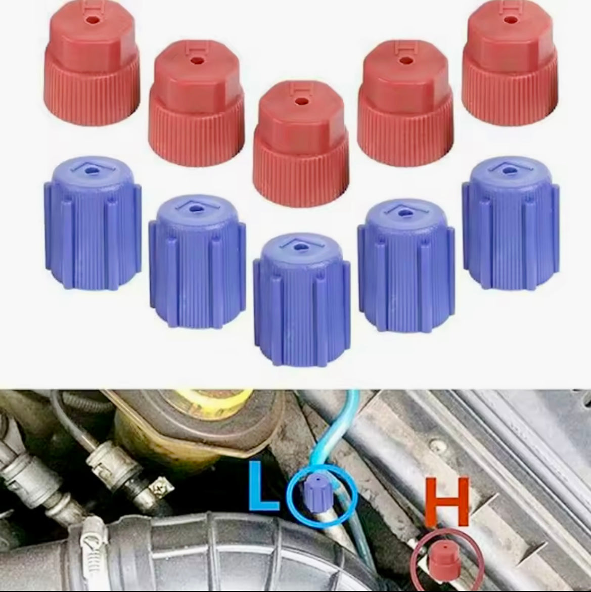 Air Conditioning Service Port Caps HVAC Cover