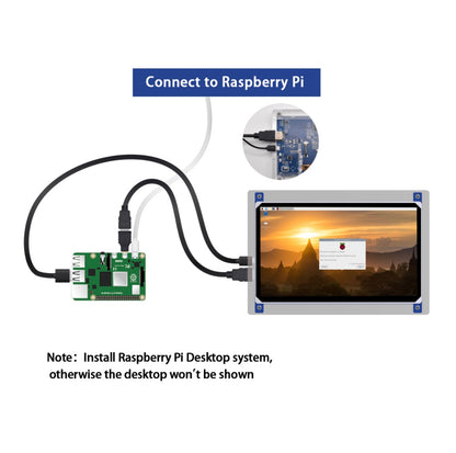 LCD Raspberry PI 7inch HDMI display Keyestudio smp0073