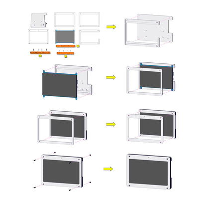 LCD Raspberry PI 7inch HDMI display Keyestudio smp0073