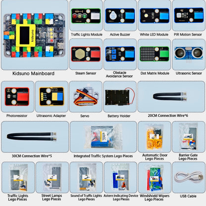 KD3017, kidsbits Intelligent traffic system kit for Arduino