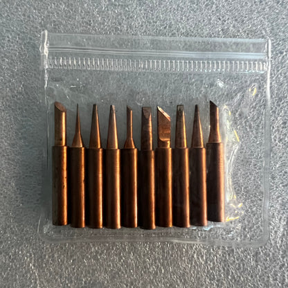 Soldering iron copper tips