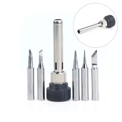 Soldering Iron Tip Cannula Casing And 5pcs Solder Tips